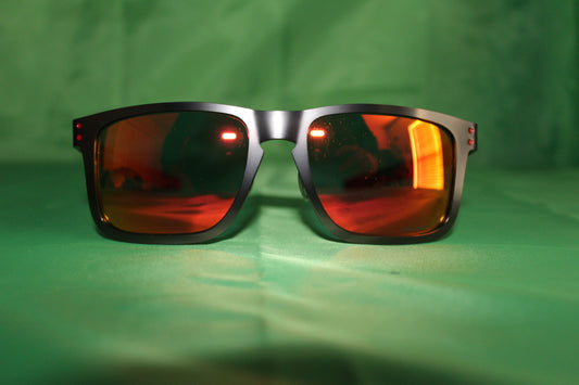 Oakley "Black Metal & Red Trim"